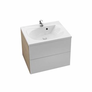 Kúpeľňová skrinka pod umývadlo Ravak Rosa 60x49 cm cappuccino/biela X000000926