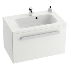 Kúpeľňová skrinka pod umývadlo Ravak chróme 70x49 cm biela X000000532
