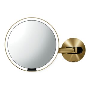 Kozmetické zrkadielko Simplehuman Wall Gold nerez oceľ SHST3032
