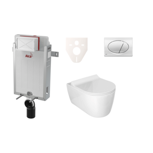 Cenovo zvýhodnený závesný WC set Alca na zamurovanie + WC Glacera Alfa SIKOAA2