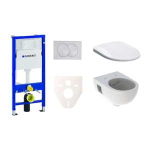 Cenovo zvýhodnený závesný WC set Geberit do ľahkých stien / predstenová montáž + WC Geberit Selnova SIKOGES6S7