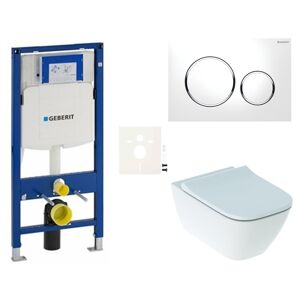 Cenovo zvýhodnený závesný WC set Geberit do ľahkých stien / predstenová montáž + WC Geberit Smyle SIKOGESSMS20