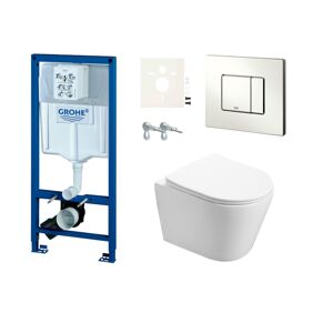 Cenovo zvýhodnený závesný WC set Grohe do ľahkých stien / predstenová montáž + WC SAT Infinitio SIKOGRSIN2S