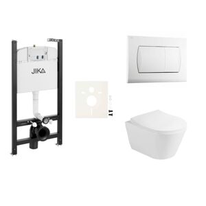 Cenovo zvýhodnený závesný WC set Jika do ľahkých stien / predstenová montáž + WC Glacera Ava SIKOJSAVA1