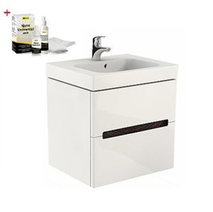 Kúpeľňová skrinka s umývadlom Kolo Modo 50x63 cm biela lesk SIKONKOM50BL