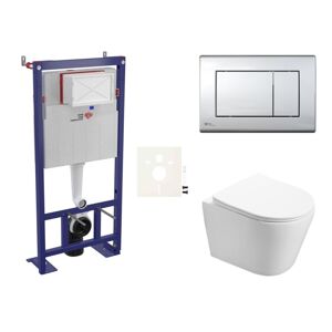 Cenovo zvýhodnený závesný WC set SAT do ľahkých stien / predstenová montáž + WC SAT Infinitio SIKOSSIN21