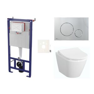 Cenově zvýhodněný závěsný WC set SAT do lehkých stěn / předstěnová + WC VitrA Integra SIKOSSINTRESU71K