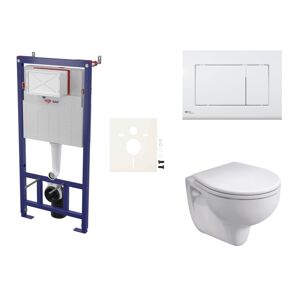 Cenovo zvýhodnený závesný WC set SAT do ľahkých stien / predstenová montáž + WC Bicykel Rekord SIKOSSKOL20K