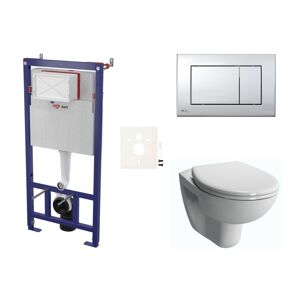 Cenově zvýhodněný závěsný WC set SAT do lehkých stěn / předstěnová + WC VitrA Normus SIKOSSNOR21K