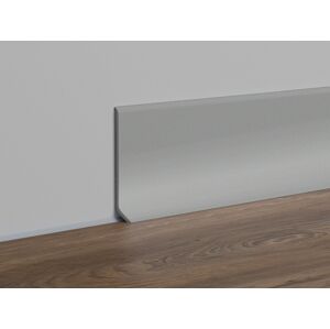 Profil-EU soklová lišta PVC striebrošedá, dĺžka 250 cm, výška 4 cm, SKPVCST