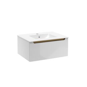 Kúpeľňová skrinka s umývadlom Naturel Stilla 60x30x45 cm biela STILLAD06007U1
