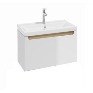 Kúpeľňová skrinka s umývadlom Naturel Stilla 60x30x45 cm biela STILLAD06007U3