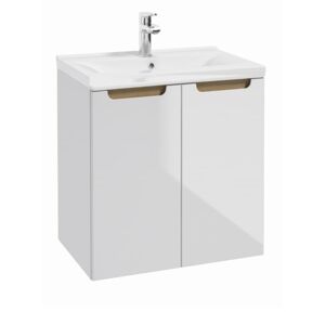 Kúpeľňová skrinka s umývadlom Naturel Stilla 60x60x45 cm biela STILLAD06033U3