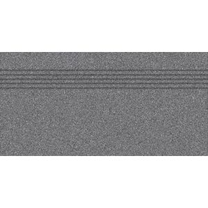 Schodovka Rako Taurus Granit antracitovo šedá 30x60 cm mat TCPSE065.1