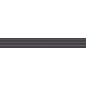 Schodová Tvarovka Rako Taurus Color čierna 7x60 cm mat TCPVN019.1