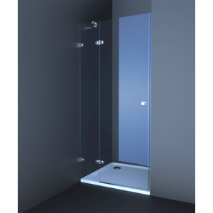 Sprchové dvere Anima T-Glass jednokrídlové 100 cm, sklo číre, chróm profil TGD2100T