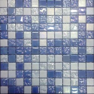 Sklenená mozaika Trendy celeste 30x30 cm mat / lesk TRENDYCE