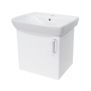 Kúpeľňová skrinka s umývadlom Naturel Vario Dekor 60x46 cm biela VARIO60BIBL