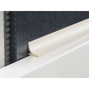 Lišta vaňová Profil-EU PVC biela, dĺžka 250 cm, výška 15 mm, VRDP