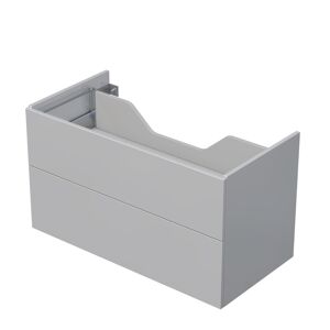 Kúpeľňová skrinka pod dosku se 2 zásuvkami Naturel Ratio 100x56x50 cm v šedej farbe lesk ZB1002Z56PU.A2736
