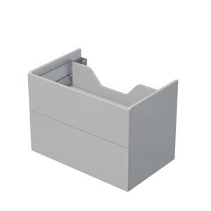 Kúpeľňová skrinka pod dosku se 2 zásuvkami Naturel Ratio 80x56x50 cm v šedej farbe lesk ZB802Z56PU.A2736