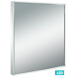Zrkadlo s LED osvetlením Naturel Iluxit 60x60 cm chróm ZIL6060LED