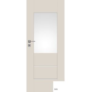 Interiérové dvere NATUREL Evan2, 60 cm, biele, lak, ľavé, WC, EVAN260L