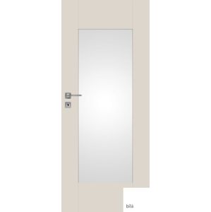 Interiérové dvere NATUREL Evan3, 60 cm, biele, lak, ľavé WC