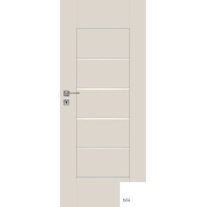 Interiérové dvere NATUREL Evan, 90 cm, biele, lak, ľavé, WC, EVAN90L