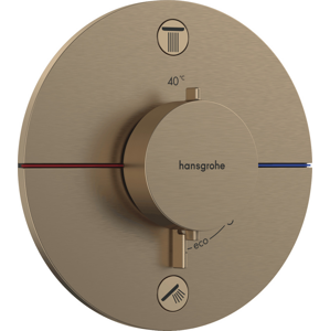 Vaňová batéria Hansgrohe ShowerSelect Comfort S bez podomietkového telesa kartáčovaný bronz 15554140