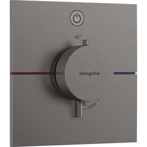 Sprchová batéria Hansgrohe ShowerSelect Comfort E bez podomietkového telesa kartáčovaný čierny chróm 15571340