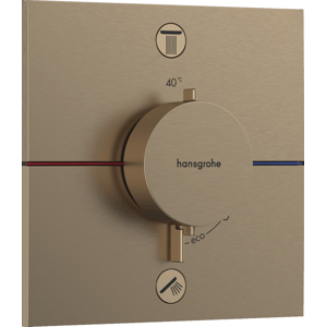 Vaňová batéria Hansgrohe ShowerSelect Comfort E bez podomietkového telesa kartáčovaný bronz 15572140
