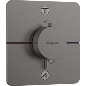 Vaňová batéria Hansgrohe ShowerSelect Comfort Q bez podomietkového telesa kartáčovaný čierny chróm 15586340