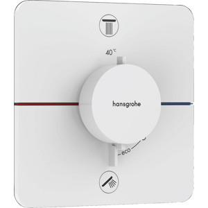 Vaňová batéria Hansgrohe ShowerSelect Comfort Q bez podomietkového telesa matná biela 15586700
