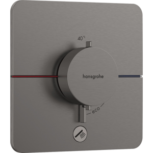 Sprchová batéria Hansgrohe ShowerSelect Comfort Q bez podomietkového telesa kartáčovaný čierny chróm 15589340