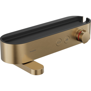 Vaňová batéria Hansgrohe ShowerTablet Select s poličkou 150 mm kartáčovaný bronz 24340140