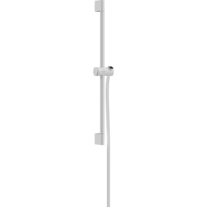 Sprchová tyč Hansgrohe Unica na stenu s držiakom sprchy a sprchovou hadicou matná biela 24400700