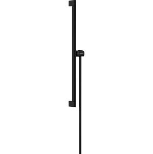 Sprchová tyč Hansgrohe Unica na stenu s držiakom sprchy a sprchovou hadicou matná čierna 24402670