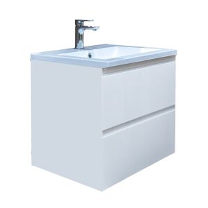 Kúpeľňová skrinka s umývadlom SAT B-Way biela lesk BWAY260WU