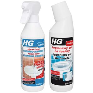 Akčný balíček HG penový čistič vodného kameňa 3x silnejší HGPCVK3 a HG hygienický gél na toalety HGGNT
