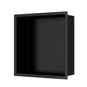 Vstavaná polička SAT Aurum čierna matná 30x30 cm SATAURN3030MB