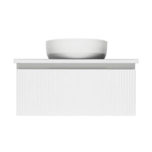 Kúpeľňová skrinka s krytom SAT Evolution 78x30x44,8 cm biela matná SATEVO80WMD