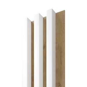 Obkladová lamela Fineza Spline Slim biela 15,4x265 cm mat SPLINEWO3S