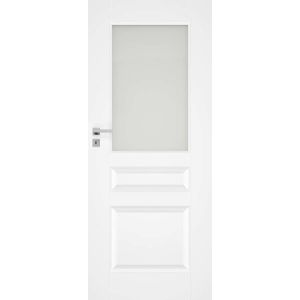 Interiérové dvere NATUREL Nestra6, 60 cm, biele, lak, pravé, WC, NESTRA660P